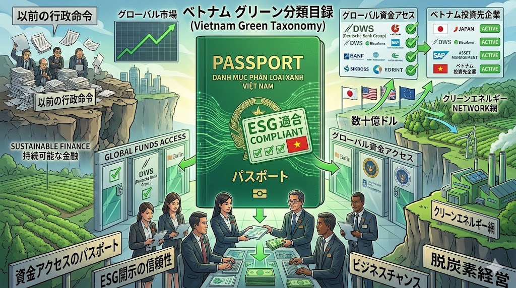 ベトナムがグリーン分類目録を発布:数十億ドルの資金にアクセスする「パスポート」