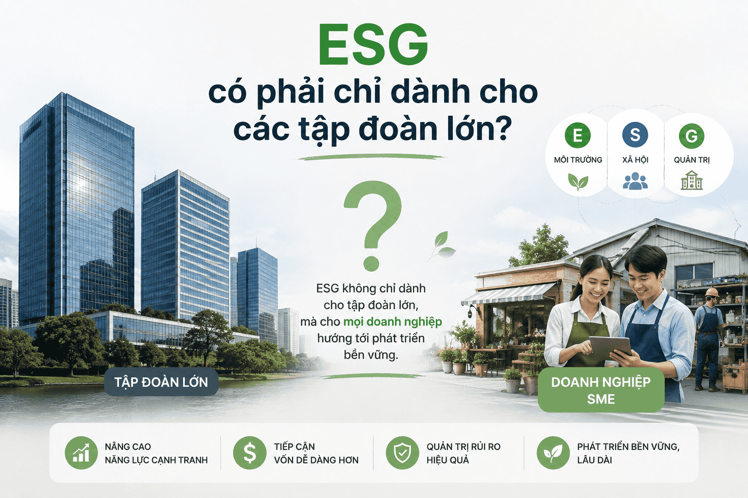 Doanh nghiệp vừa và nhỏ có cần ESG không?